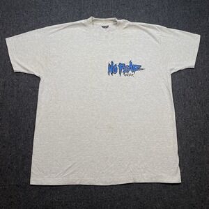 VTG No Fear Gear Baby Crying No Crybabies T-Shirt Sz XL Single Stitch Distressed